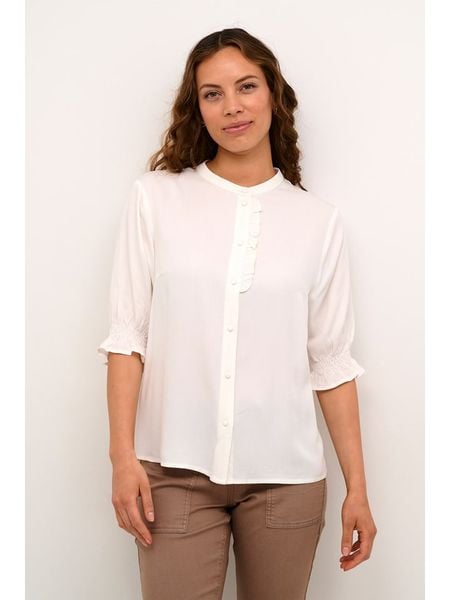 Cream Bluzka w kolorze kremowym rozmiar: 34. Brązowe bluzki Cream, bez wzorów, bez kołnierzyka, bez ramiączek. Za 52.55 zł.