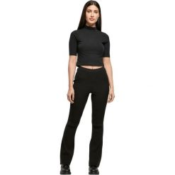 Legginsy damskie Urban Classics Rib Knit Bootcut GT. Czarne legginsy Urban Classics, bez wzorów. Za 231.50 zł.