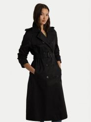 Lauren Ralph Lauren Trencz 297951259001 Czarny Straight Fit. Czarne płaszcze Lauren Ralph Lauren, m, bez wzorów, z syntetyku, bez kaptura. Za 949.99 zł.