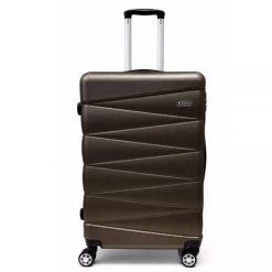 Walizka na kółkach Sapphire ST-2240 brązowa - duża L DUO. Brązowe walizki SAPPHIRE, duże. W wyprzedaży za 149.80 zł.