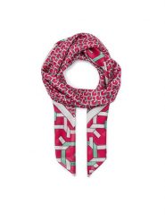 Guess Chusta AW5057 POL03 Różowy. Czerwone chusty Guess, z aplikacjami, z materiału. Za 359.99 zł.