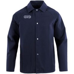 Kurtka koszulowa trenerska Jako Wardrobe. Niebieskie kurtki JAKO, xl, bez wzorów, z materiału, biznesowe, bez kaptura. Za 411.50 zł.