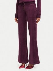 Juicy Couture Spodnie dresowe Layla JCSEBJ001G Bordowy Regular Fit. Czerwone spodnie dresowe Juicy Couture, bez wzorów, z dresówki. Za 379.99 zł.