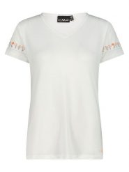 Cmp Koszulka funkcyjna w kolorze kremowym rozmiar: 40. Brązowe t-shirty sportowe CMP, bez wzorów, z materiału, bez ramiączek, outdoorowe. Za 79.59 zł.