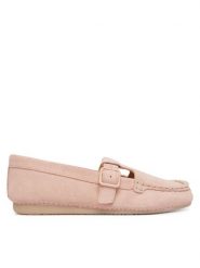 Clarks Mokasyny Freckle Tbar 26185904 Różowy. Czerwone mokasyny Clarks, bez wzorów, ze skóry. Za 389.99 zł.