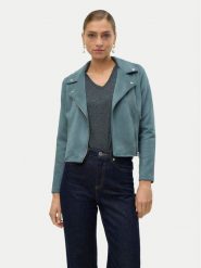Vero Moda Kurtka z imitacji skóry Jose 10300938 Zielony Regular Fit. Zielone kurtki Vero Moda, l, bez wzorów, ze skóry, bez kaptura. Za 139.99 zł.