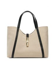 Furla Torebka Goccia XL WB01729 BX3542 NN000 Écru. Shopper bag Furla, bez wzorów, z materiału, bez dodatków. Za 1,369.00 zł.