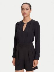Marciano Guess Bluzka 5YGH14 czar7356A Czarny Regular Fit. Czarne bluzki Marciano Guess, z aplikacjami, z wiskozy, bez kołnierzyka, bez ramiączek. Za 629.99 zł.