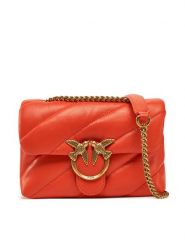 PINKO Torebka Love Puff Mini Cl PE 25 PLTT 100039 A0F2 Pomarańczowy. Brązowe kopertówki Pinko, bez wzorów, ze skóry, wizytowe, bez dodatków. Za 1,279.00 zł.