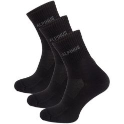 Skarpety Alpinus Zadar 3 pary Coolmax. Czarne skarpetki Alpinus, bez wzorów. Za 59.99 zł.