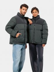Jack Wolfskin Kurtka puchowa Dellbrueck Jkt 1207561 Zielony Regular Fit. Szare kurtki Jack Wolfskin, na zimę, l, bez wzorów, z puchu, bez kaptura. Za 719.99 zł.