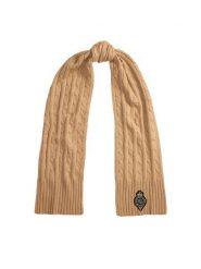 LAUREN RALPH LAUREN Szalik 454P04456002 Beżowy. Brązowe szaliki i kominy Lauren Ralph Lauren, bez wzorów, z materiału. Za 379.99 zł.