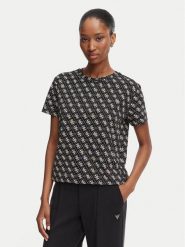 Guess T-Shirt V5BI14 I3Z14 Czarny Regular Fit. Czarne t-shirty Guess, xs, z aplikacjami, z bawełny, bez kołnierzyka, bez ramiączek. Za 214.99 zł.