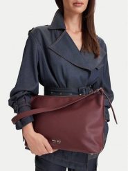 Nine West Torebka CEO-PRINCE STAR-LDA9530 Bordowy. Czerwone torebki klasyczne Nine West, bez wzorów, ze skóry, retro, bez dodatków. Za 229.99 zł.