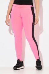 Damskie Legginsy sportowe szybkoschnące kieszenie z recyklingu. Czerwone legginsy Ulla Popken, bez wzorów, z elastanu, sportowe. Za 239.99 zł.