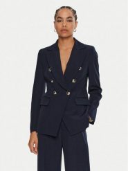 Maryley Marynarka 24IB139/43BL Granatowy Regular Fit. Niebieskie marynarki i żakiety Maryley, s, bez wzorów, z syntetyku, bez ramiączek. Za 339.99 zł.