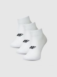 4F Skarpetki casual za kostkę (3-pack) damskie - białe 35-38. Białe skarpetki 4f, bez wzorów, z bawełny. Za 49.99 zł.