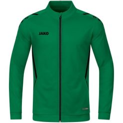 Kurtka damska Jako polyester Challenge. Czarne kurtki JAKO, z aplikacjami, z dzianiny, klasyczne, bez kaptura. Za 185.40 zł.