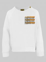 Plein Sport Bluza w kolorze białym rozmiar: M. Białe bluzy bez kaptura Plein Sport, m, bez wzorów, z bawełny, bez kaptura. Za 207.39 zł.