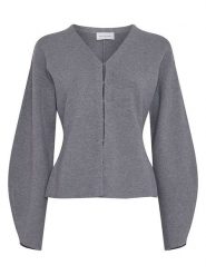 MOSS COPENHAGEN Kardigan w kolorze szarym rozmiar: M/L. Szare swetry Moss Copenhagen, l, bez wzorów, bez ramiączek. Za 179.95 zł.