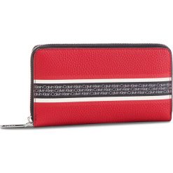 Duży Portfel Damski CALVIN KLEIN - Race Large Ziparound K60K604884 640. Czerwone portfele Calvin Klein, ze skóry ekologicznej. Za 299.00 zł.