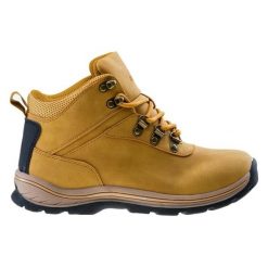 Buty Elbrus Wadi Mid Teen 92800280455 żółte. Żółte buty trekkingowe z gumy, bez zapięcia. Za 233.35 zł.