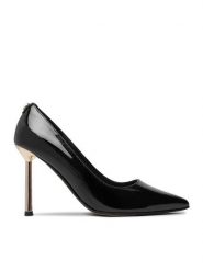 Nine West Szpilki EO-LP956190-1 Czarny. Czarne szpilki Nine West, bez wzorów, ze skóry, bez obcasa, na szpilce, bez zapięcia. Za 279.99 zł.