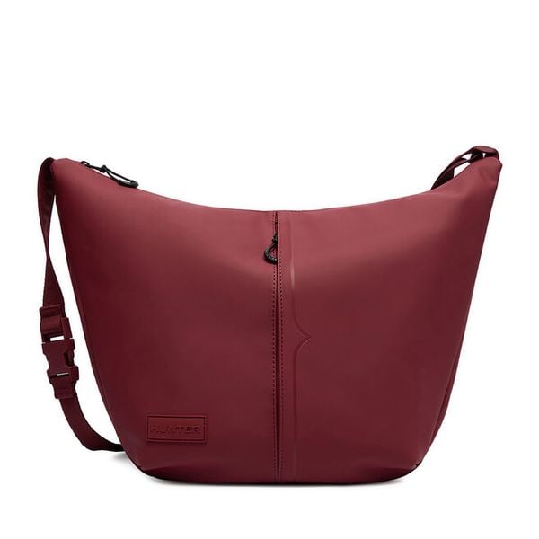 Torebka Hunter. Czerwone shopper bag Hunter, bez wzorów, bez dodatków. Za 179.99 zł.