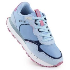 Buty sportowe Big Star RR274236 niebieskie. Niebieskie buty treningowe bez wzorów, z materiału, bez zapięcia. W wyprzedaży za 342.92 zł.