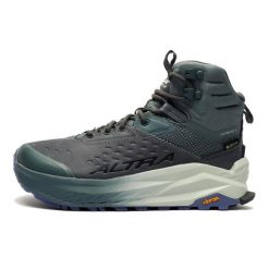 Buty trekkingowe damskie Altra Olympus 6 Hike Mid GTX. Niebieskie buty do biegania Altra, bez wzorów, bez zapięcia, do biegania. Za 949.99 zł.
