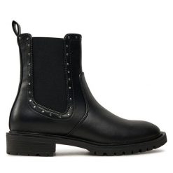 Sztyblety ONLY. Czarne botki ONLY, bez wzorów, bez obcasa, na płaskiej podeszwie, bez zapięcia. Za 149.99 zł.