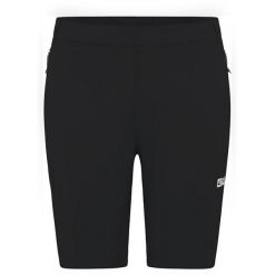 Spodenki trekkingowe damskie Jack Wolfskin Hikeout. Czarne szorty Jack Wolfskin, bez wzorów, sportowe. Za 279.99 zł.