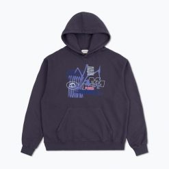 Bluza MANTO Wire. Niebieskie bluzy MANTO, m, bez wzorów, z bawełny, bez kaptura. Za 289.99 zł.