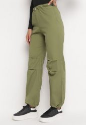 Zielone Szerokie Spodnie ze Stoperami Dalfo. Zielone jeansy Born2be, l, bez wzorów, z jeansu. Za 219.99 zł.