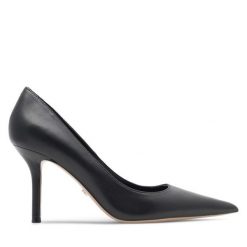 Szpilki Gino Rossi. Czarne szpilki Gino Rossi, bez wzorów, bez obcasa, na szpilce, bez zapięcia. Za 299.99 zł.