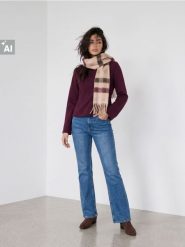 Bluza crewneck regular z zaszewkami - bordowy. Czerwone bluzy Sinsay, l, bez wzorów, bez ramiączek, bez kaptura. Za 39.99 zł.