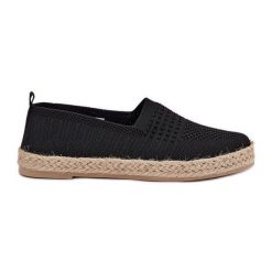Damskie Espadryle Z Plecionką Vinceza 13624 Czarne. Czarne espadryle bez wzorów, klasyczne, bez obcasa. Za 124.76 zł.