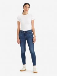 Levi´s Dżinsy "Blue Wave Dark" - Skinny fit - w kolorze granatowym rozmiar: W25/L30. Niebieskie jeansy l, z aplikacjami, klasyczne. Za 180.06 zł.
