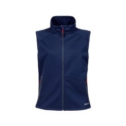 Damska kurtka bez rękawów Musto Essential Softshell. Niebieskie kurtki Musto, bez wzorów, z softshellu, bez kaptura, żeglarskie. Za 553.00 zł.