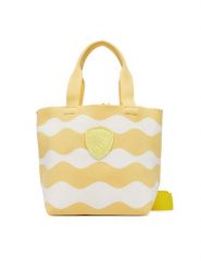 Blauer Torebka S6XSBASKET01/KNI Żółty. Żółte shopper bag Blauer, bez wzorów, z materiału, bez dodatków. Za 339.99 zł.