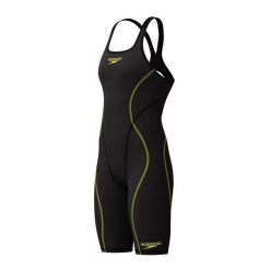 Strój startowy pływacki damski Speedo Fastskin HyperSpark OpenBack. Czarne kombinezony Speedo, l, bez wzorów, z dzianiny, bez kołnierzyka, bez ramiączek. Za 441.98 zł.