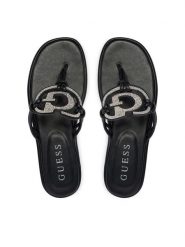 Guess Japonki FLJSM2 SAT21 Czarny. Czarne japonki Guess, z aplikacjami, ze skóry. Za 589.99 zł.