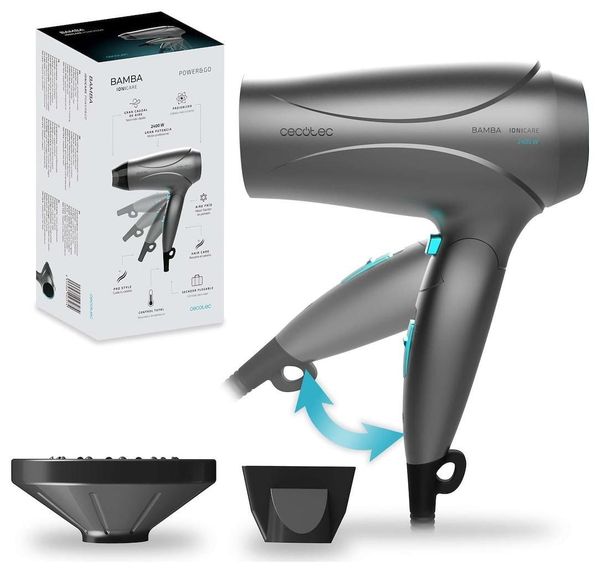 Cecotec IoniCare Power&Go czarny. Czarne lokówki Cecotec. Za 78.90 zł.