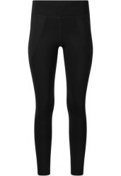 Damskie legginsy Endurance Tarole. Czarne legginsy sportowe Endurance, bez wzorów, z materiału, do biegania. Za 179.50 zł.