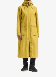Płaszcz damski Didriksons Nadja Parka Long 4. Żółte kurtki przeciwdeszczowe Didriksons, l, bez wzorów, bez kaptura, trekkingowe. Za 825.50 zł.
