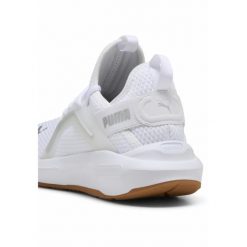 Damskie buty do biegania Softride Enzo 5 PUMA White Silver Black Metallic. Białe buty do biegania Puma, bez wzorów, bez zapięcia, do biegania. Za 329.00 zł.