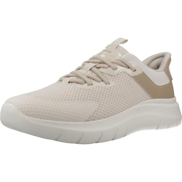 Buty GEOX D PLUMMERY PLUS Beżowy. Brązowe buty sportowe lifestyle Geox, bez wzorów, z materiału, bez zapięcia, trekkingowe. Za 351.99 zł.