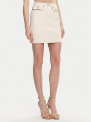 Elisabetta Franchi Spódnica mini GO-T03-51E2 Écru Regular Fit. Spódnice Elisabetta Franchi, bez wzorów, z syntetyku, mini. Za 1,239.00 zł.