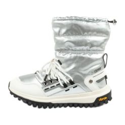 Buty śniegowce Colmar Warmer Freeze 164 srebrny. Szare śniegowce bez wzorów, z gumy, przed kolano, bez zapięcia. Za 518.78 zł.