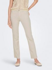 ONLY Dżinsy - Flared fit - w kolorze beżowym rozmiar: M/L30. Brązowe jeansy ONLY, l, bez wzorów, klasyczne. Za 105.88 zł.